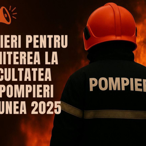 Inscrieri pentru admiterea la Facultatea de Pompieri din București până pe 20 iunie