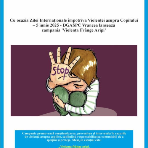 Campanie de conștientizare împotriva violenței asupra copiilor în Vrancea