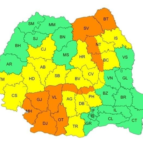 Avertizări meteorologice emise pentru județul Dâmbovița