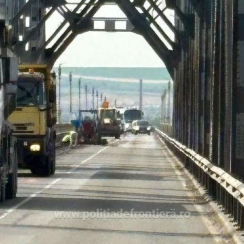 Trafic restricționat pe Podul Prieteniei Giurgiu-Ruse din cauza lucrărilor efectuate de partea bulgară