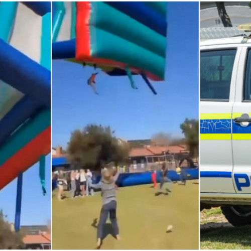Incident grav la o școală din Africa de Sud după ce un castel gonflabil a fost ridicat în aer de vânt