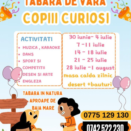 Tabără educativ-recreative pentru copii, organizată de fundația The Voice