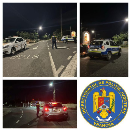Razie în comuna Cărligele. Peste 200 de persoane verificate și 164 de autovehicule controlate