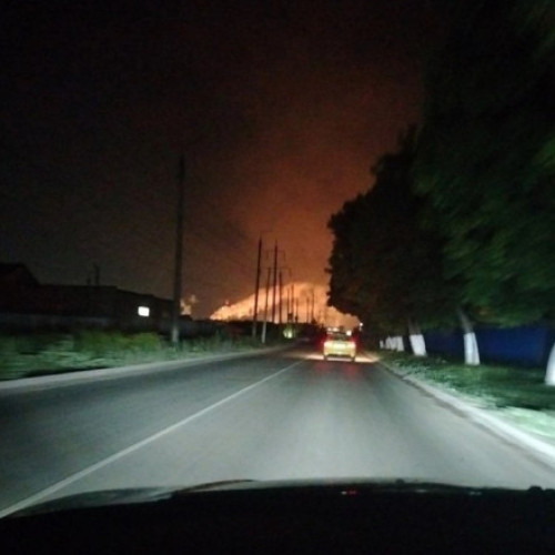 Fabrica de azot și amoniac Azot din Tula, afectată de un incendiu după atacul unei drone ucrainene