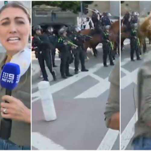 proteste în los angeles: jurnalistă lovită de un glonț de cauciuc tras de poliție