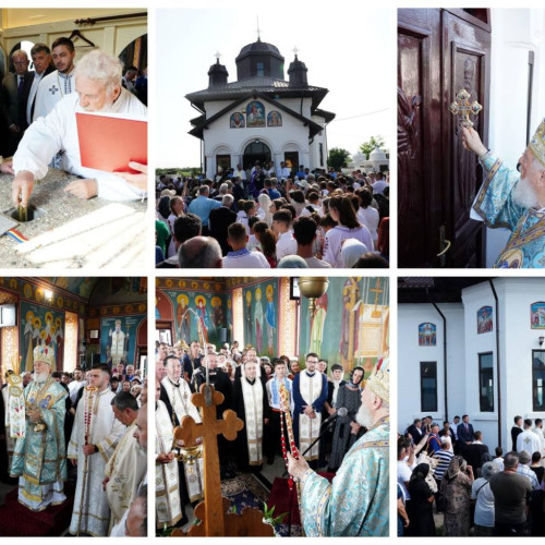 Ceremonie de sfințire a bisericii din satul Ibrianu, Dambovița