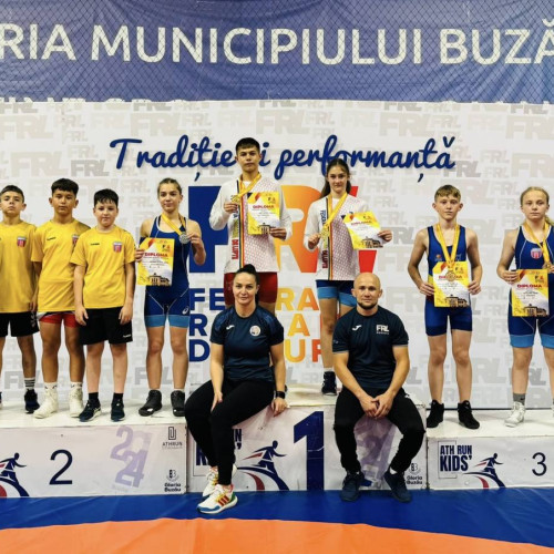 Luptători din Târgoviște au obținut rezultate impresionante la Campionatul Național J4 (U13) de la Buzău