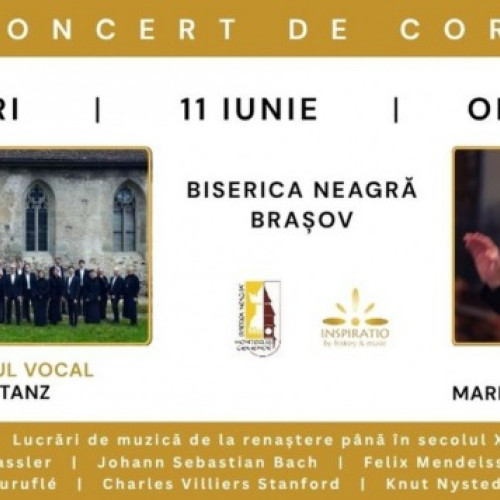concert coral la Biserica Neagră din Brașov cu ansamblul vocal Konstanz din Germania