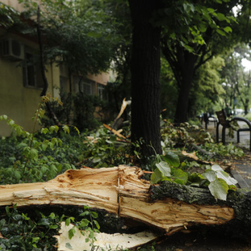 Furtună severă a provocat haos în București și Ilfov, cu aproape 600 de intervenții ale pompierilor