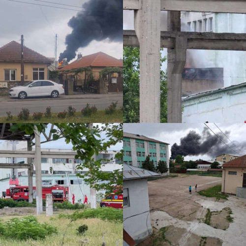 incendiu la un transformator electric în Târgu Jiu