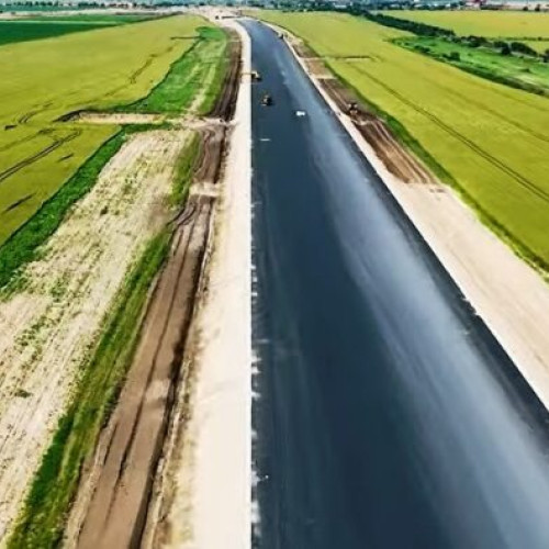 Progrese importante în lucrările de pe lotul 1 al autostrăzii A7, Focșani - Domnești Târgu
