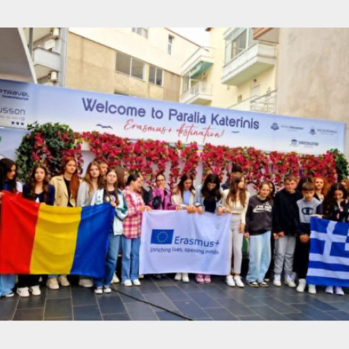 participare a elevilor și profesorilor din stei la o mobilitate în Grecia în cadrul unui proiect Erasmus+