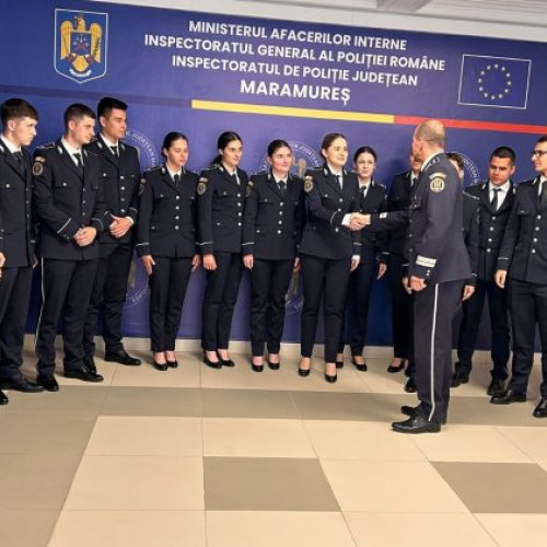 Treișpe agenți de poliție proaspăt recrutați au început serviciul în Maramureș