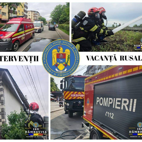 Pompierii din Dâmbovița, pregătiți pentru perioada Rusaliilor