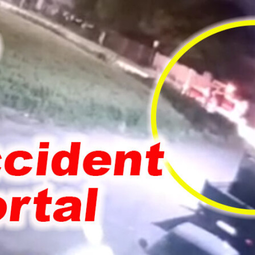 Accident grav pe drumul județean din Vadu Pasii: un BMW a lovit utilajul de marcaj rutier