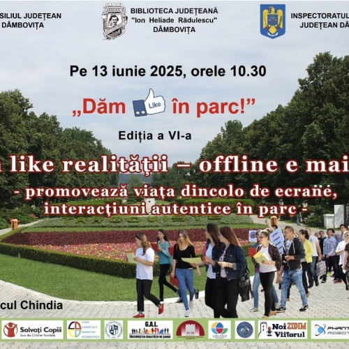 activitate de promovare a interacțiunilor în parc la Târgoviște