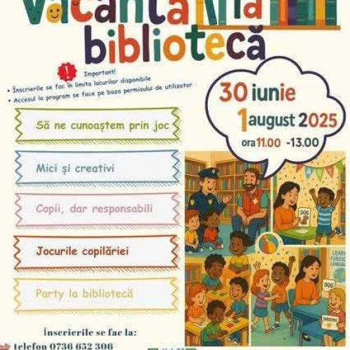 a XVII-a ediție a programului „vacanța la bibliotecă” pentru copii în dobrița