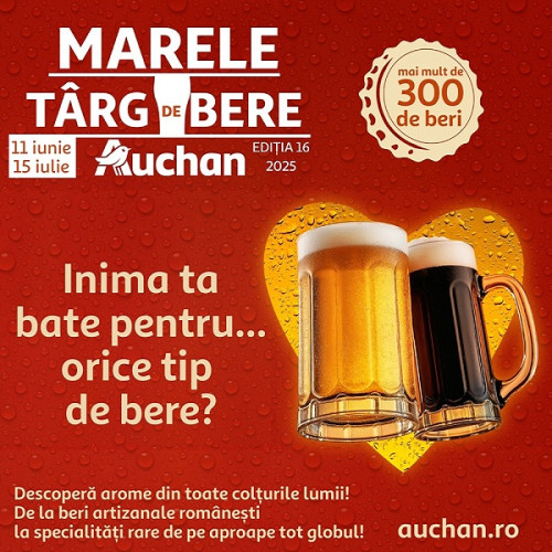auchandiversitate și gusturi autentice la târgul de bere Auchan 2025