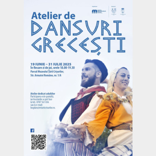 Curs de dansuri grecești pentru adulți în perioada estivală la Muzeul Tarii Crișurilor
