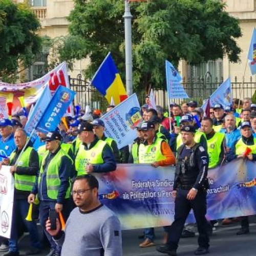 Protest al sindicatelor la Cotroceni pentru o reformă fiscală echitabilă și o justiție socială