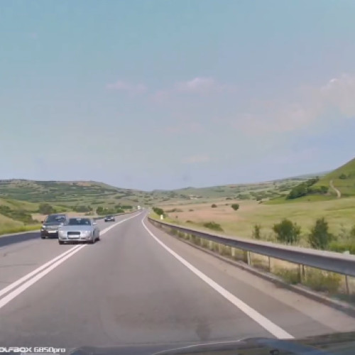 incident grav pe centura Valcele-Apahida: un șofer imprudent a fost filmat în timp ce făcea o depășire periculoasă