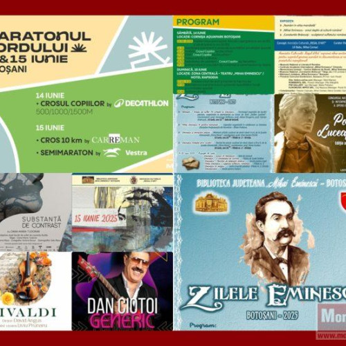 manifestări dedicate lui mihai eminescu și maratonul nordului la botoșani