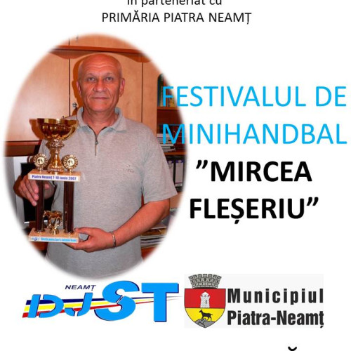 Festivalul de minihandbal "Mircea Fleseriu" va avea loc la Piatra Neamț în iunie