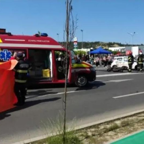 accident grav în turda: motociclist de 32 de ani a fost de nerecunoscut