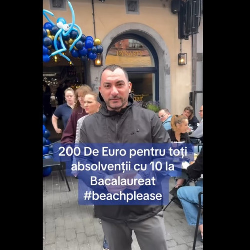 Pescobar a promis un premiu de 200 de euro pentru elevii care vor lua 10 pe linie la Bacalaureat