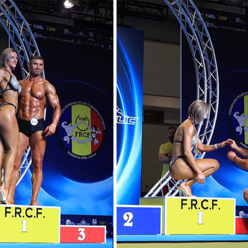 Cerere în căsătorie emoționantă la Campionatul Național de culturism și fitness