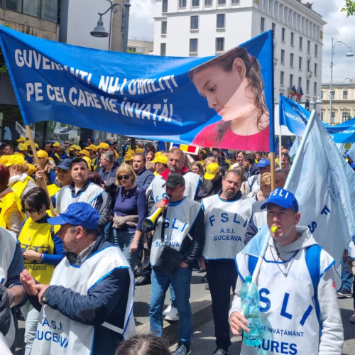 Proteste ale sindicatelor din învățământ și cercetare împotriva măsurilor guvernamentale