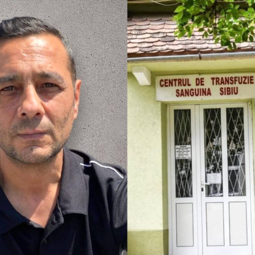 Ziua mondială a donatorului de sânge. Petru Fehervari, cel mai activ donator din Sibiu, a donat peste 54 de litri