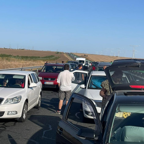 accident pe autostrada A2 în zona branesti, județul ilfov
