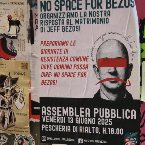 nunta de lux a lui jeff bezos la venetia a stârnit proteste și nemulțumiri în rândul localnicilor