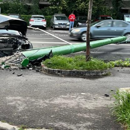 Accident rutier pe strada Harmanului din Brașov