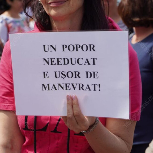 Proteste ale cadrelor didactice în învățământul preuniversitar și superior pe 18 iunie