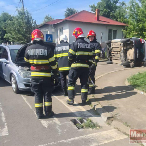 accident rutier pe strada Dumbrava Roșie din Dorohoi