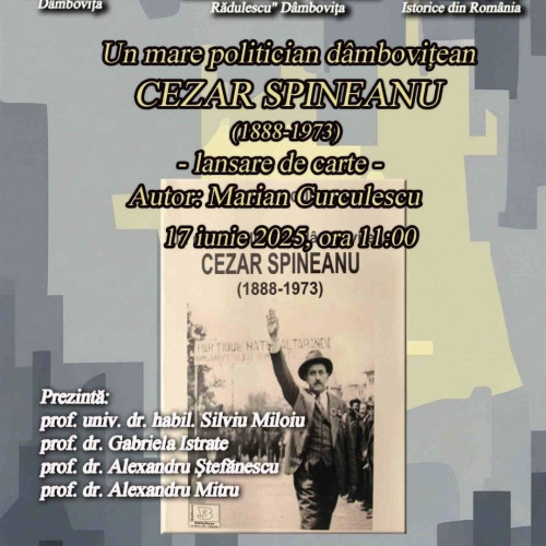 lansare de carte despre Cezar Spineanu la Dambovița