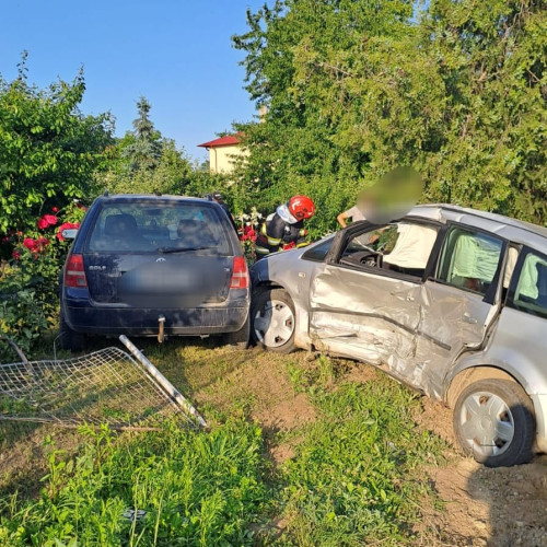 accident rutier pe drumul județean din Lunca