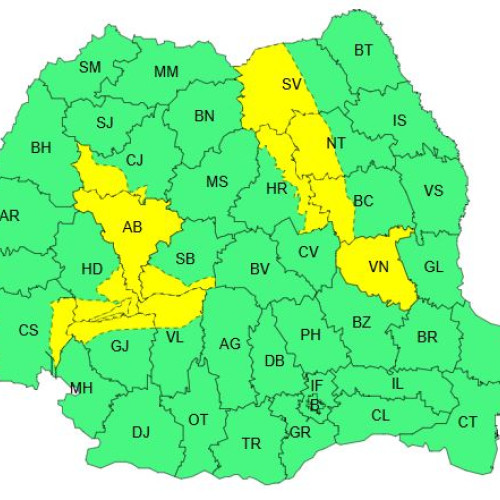 Alertă meteo de vreme instabilă și temperaturi ridicate în Sud-vestul și Moldova