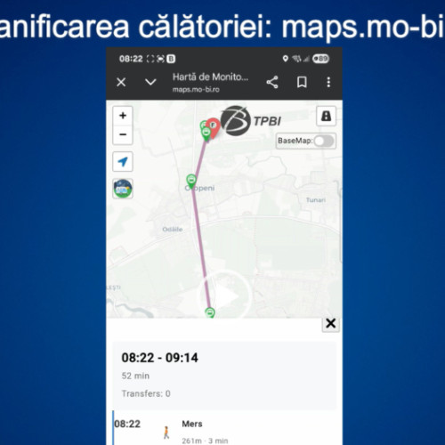 Harta interactiva modernă pentru transportul din regiunea București-Ilfov