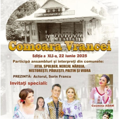 Festivalul de muzică populară Comoara Vrancei ajunge la ediția a XLII-a