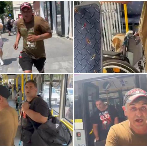 Tensiuni între activist și doi bărbați pe strada Regele Ferdinand din Cluj-Napoca