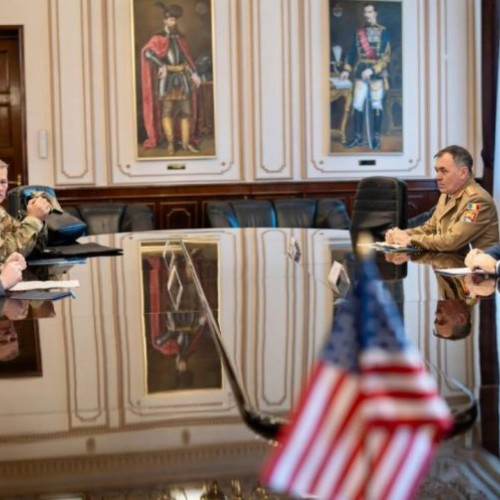 ministrul apărării naționale și oficialul american discută despre cooperarea bilaterală în domeniul apărării