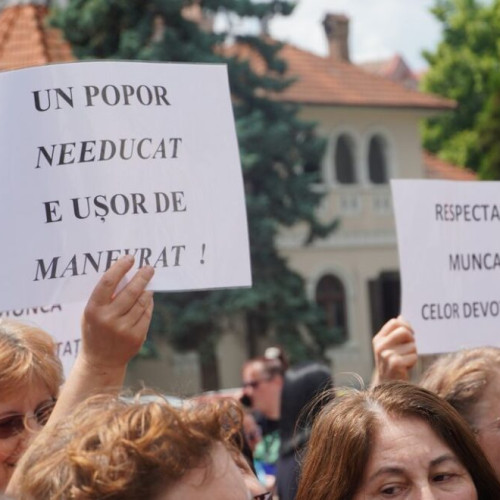 Încep proteste ale cadrelor didactice din județul Bistrița-Năsăud