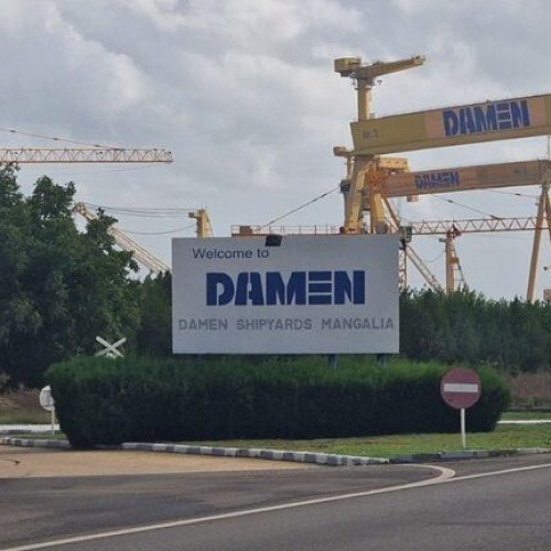 Reprezentanți ai grupului Palumbo din Italia au vizitat șantierul Damen Mangalia