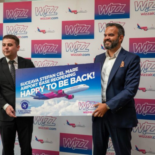 Wizz Air redeschide baza la Suceava și anunță lansarea a opt rute noi