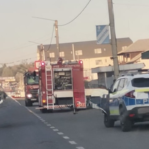 incendiu la o statie peco din balesti