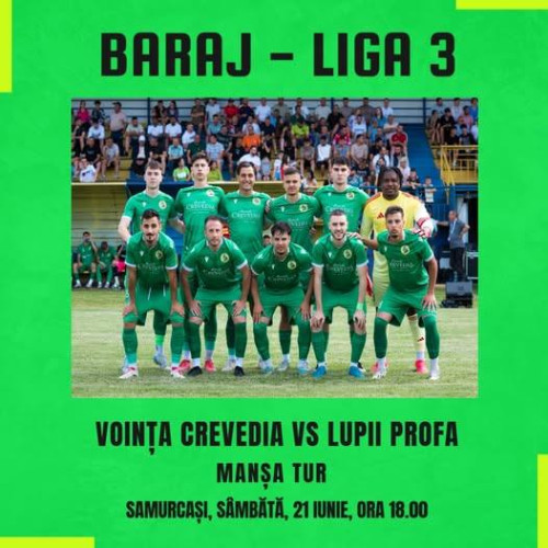 Vointa Crevedia se pregătește de marea bătălie pentru promovarea în Liga 3