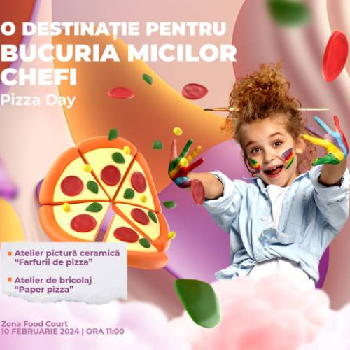 Copiii sunt invitați în Dâmbovița Mall pentru Pizza Day